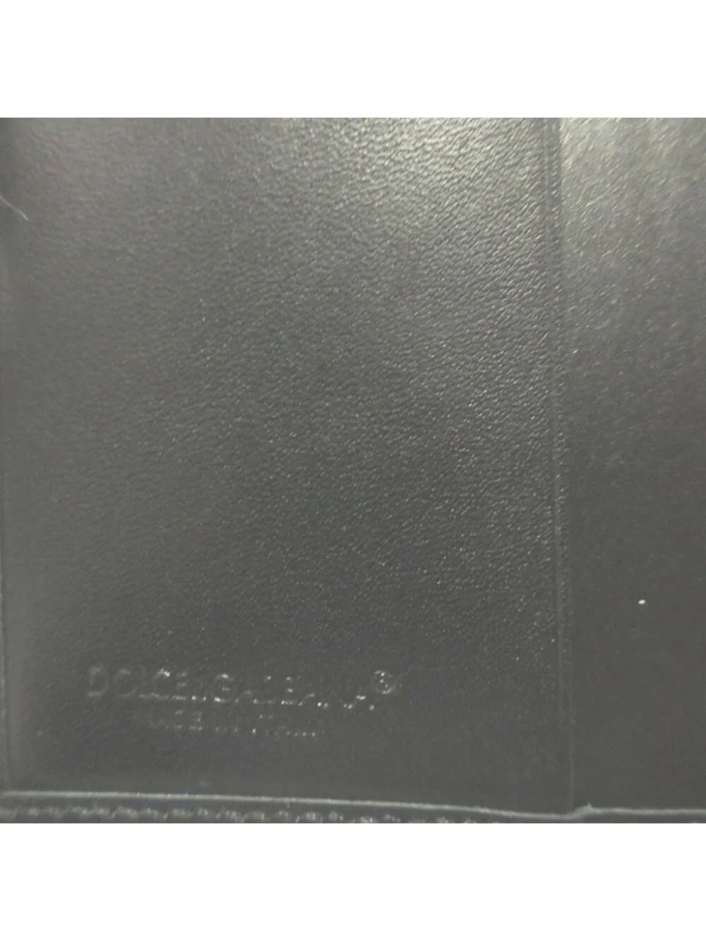 Dolce & Gabbana Perforated Leather Black Bifold Wallet &